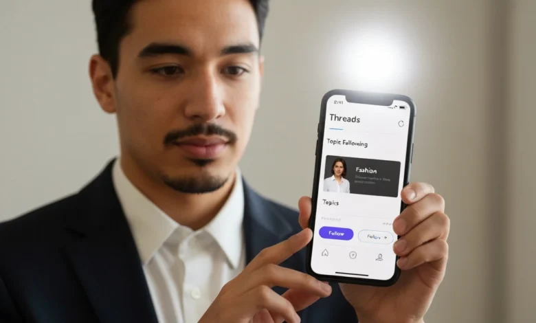 Threads Topic Following feature showing customized feed