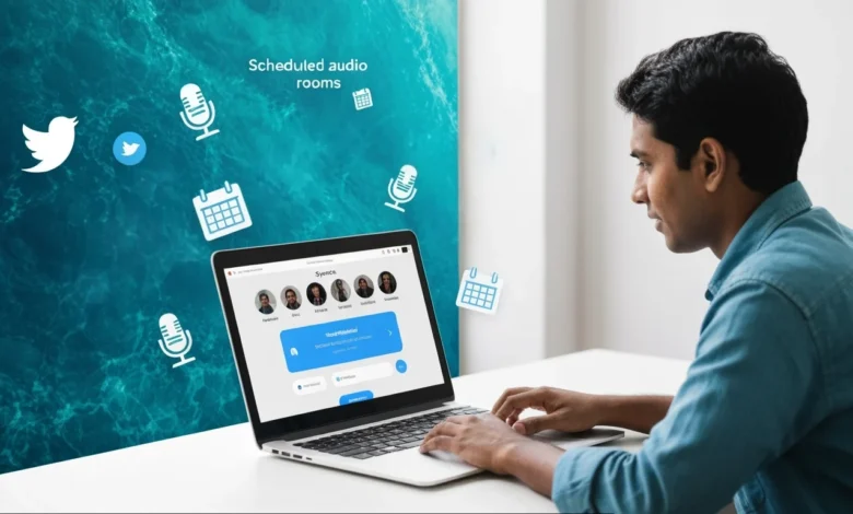 Twitter Spaces scheduled audio rooms feature for creators and brands