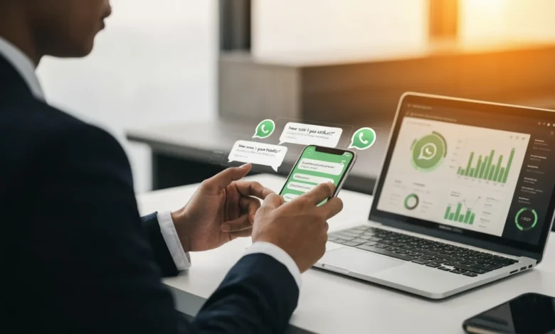 Business using WhatsApp AI Customer Support Tools