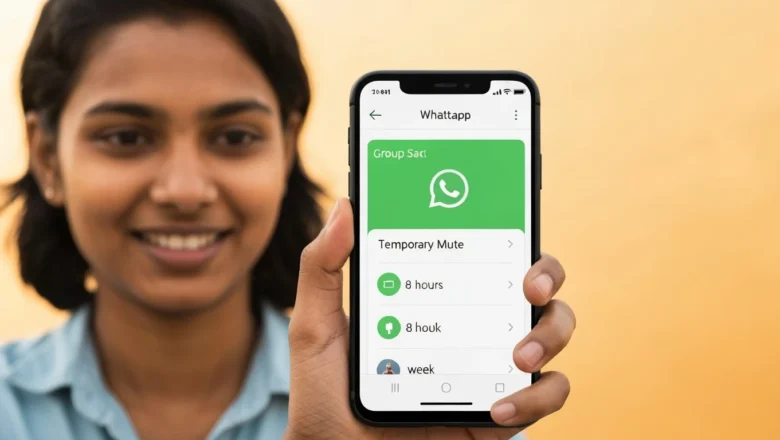 WhatsApp temporary mute feature for group chats