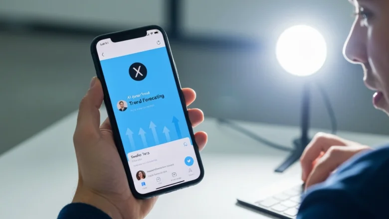 AI-powered trend forecasting feature on X platform