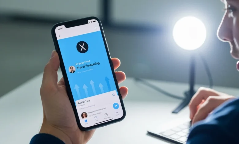 AI-powered trend forecasting feature on X platform