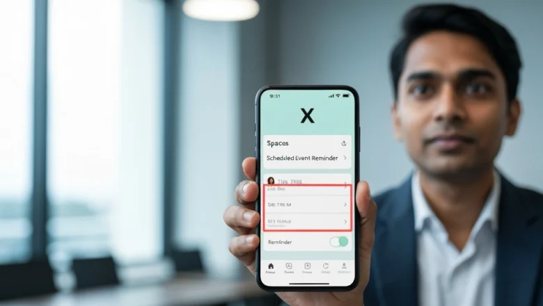 x spaces scheduled event reminders update