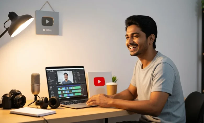 YouTube AI-Powered Thumbnail Generator creating video previews for creators