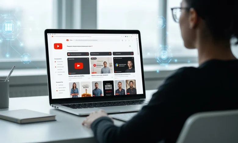 AI-powered video recommendations on YouTube, personalized content suggestions