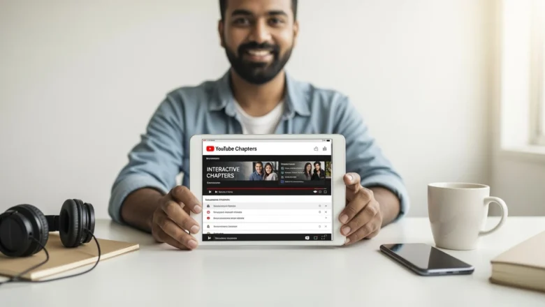 YouTube Interactive Chapters feature showing clickable video sections for easy navigation.