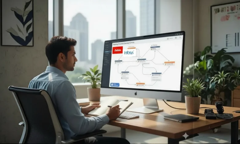 bfsi journey orchestration with ai in marketing infosys adobe