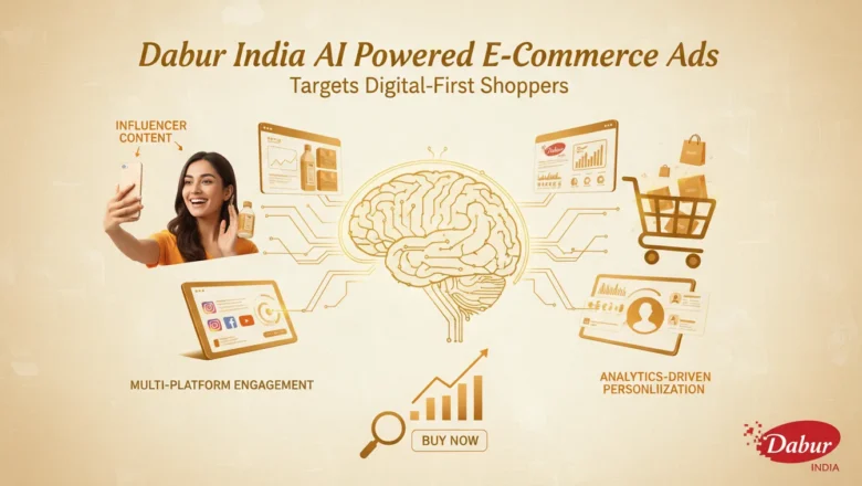 Dabur India AI-powered e-commerce ad campaign illustration