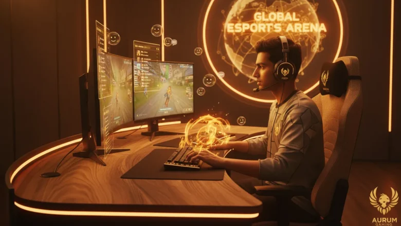Indian gamer participating in an interactive esports campaign