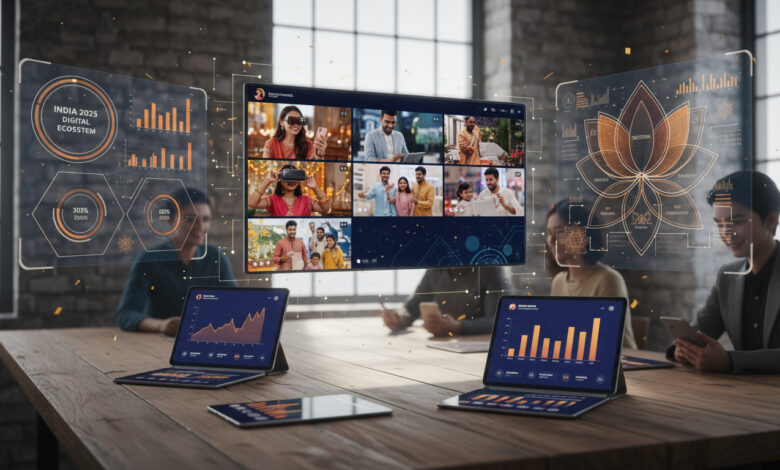 AnyMind India Digital Landscape 2025 Report insights visual