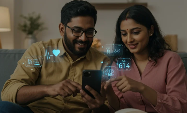 Indian adults using an AI-powered cardiometabolic wellness app for health tracking
