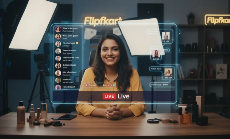 Flipkart social commerce live streaming with AI recommendations