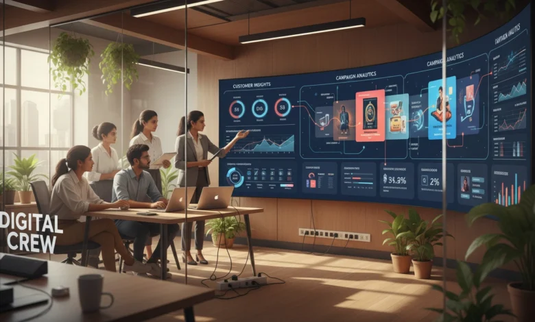 Indian marketing team working on AI-generated ads for Star Health Insurance