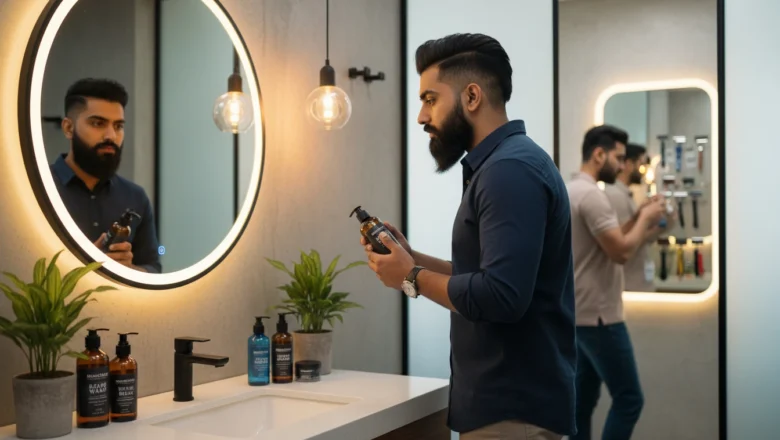 Indian men using grooming products from Muuchstac after GCPL acquisition