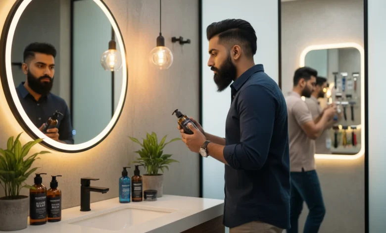 Indian men using grooming products from Muuchstac after GCPL acquisition