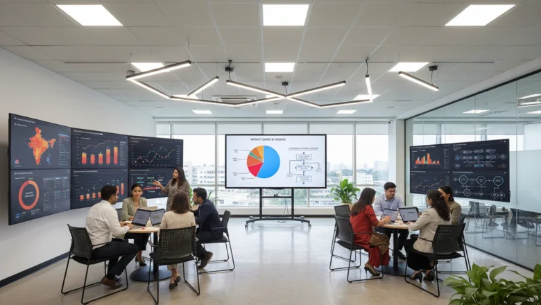 Indian FMCG marketers analyzing first-party data dashboards