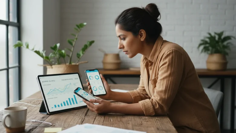 Indian marketer analyzing mobile ad spend trends for 2026