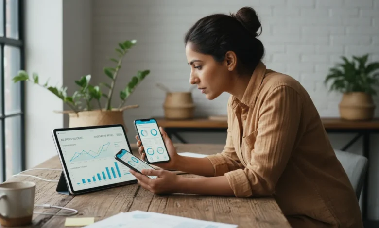 Indian marketer analyzing mobile ad spend trends for 2026