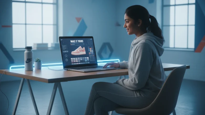 Indian customer customizing Nike sportswear