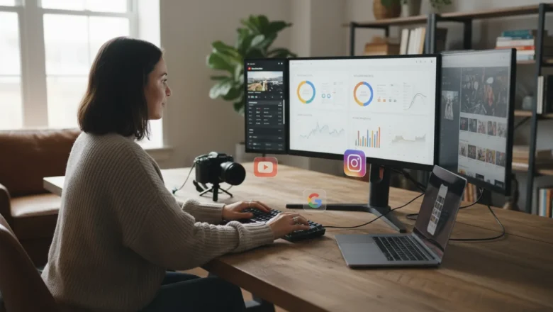 Digital marketer optimizing video assets for SERP and social discovery