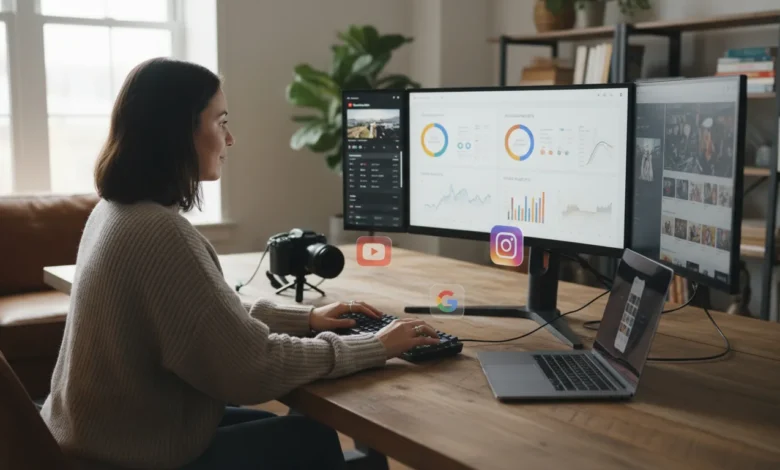 Digital marketer optimizing video assets for SERP and social discovery
