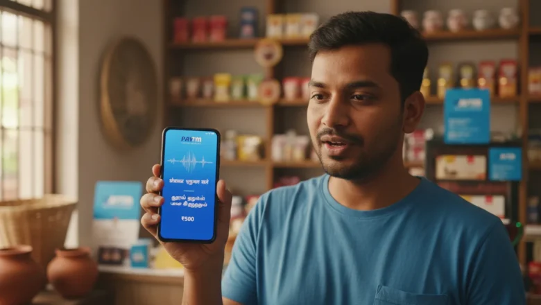 Paytm app with voice-enabled payments in Indian regional languages