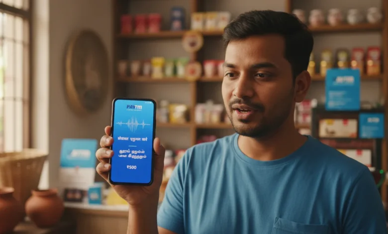 Paytm app with voice-enabled payments in Indian regional languages