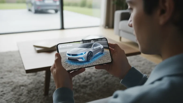 Tata Motors Drive the Future campaign showcasing interactive AR experience