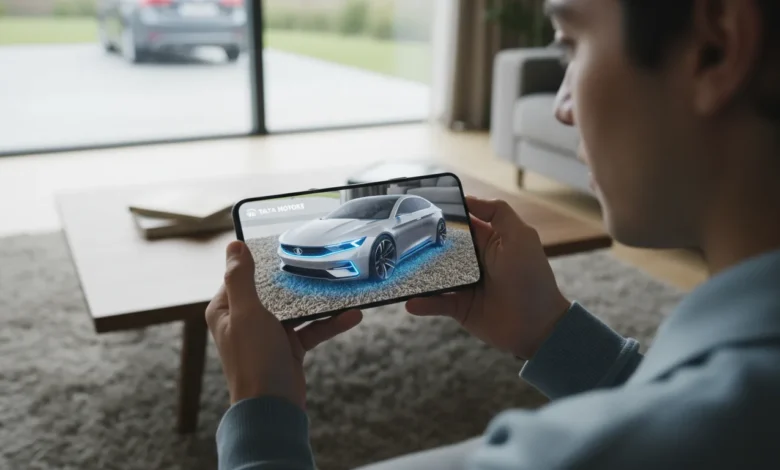 Tata Motors Drive the Future campaign showcasing interactive AR experience