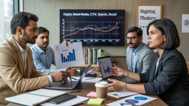 India ad market 2025 growth driven by digital channels including retail media and Connected TV