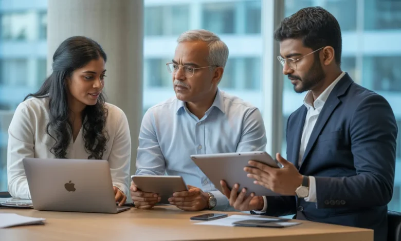 Indian B2B professionals analysing content for Q1 planning