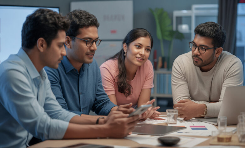 Indian marketers discussing omnichannel strategies for seamless customer engagement across devices