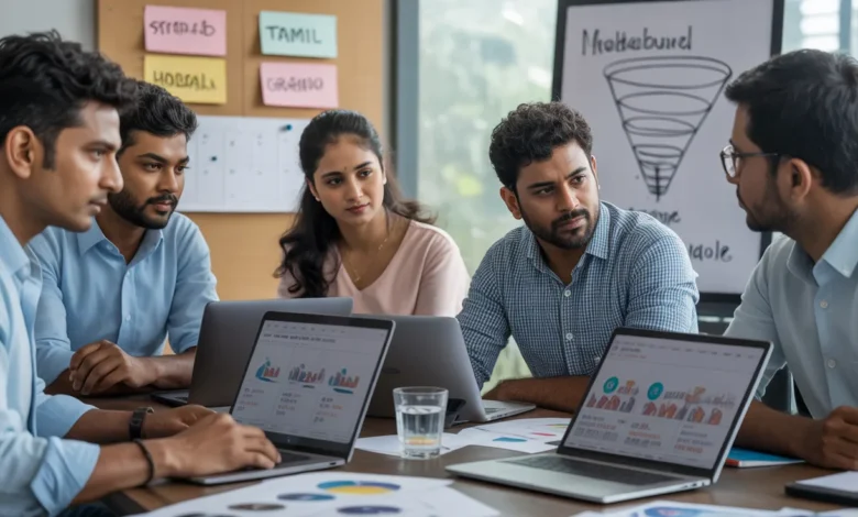 Indian marketing team planning regional language content strategy for higher engagement in India