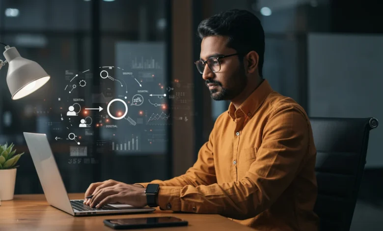 Search intent transitions from reflection to planning-driven queries