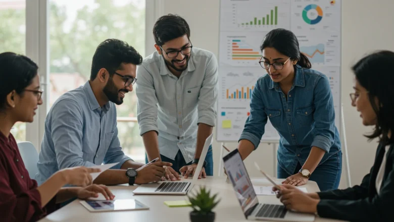 Indian marketers discussing social media consistency strategies