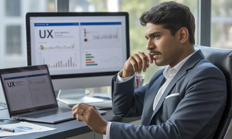 UX and conversion bottlenecks visible under steady website traffic