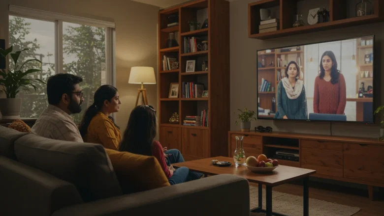 "Image showing a collection of top entertainment content from 2025 in TV, movies, and music."