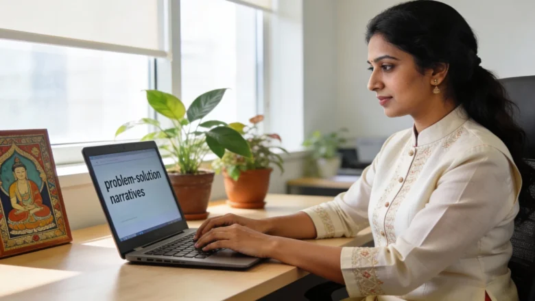 “Content marketing focuses on problem-solution narratives for better audience engagement”