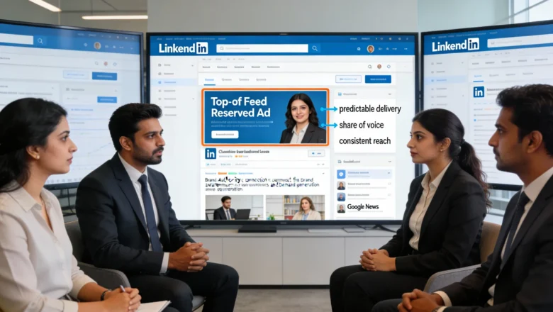 LinkedIn Reserved Ads guarantee top-of-feed placement for brands