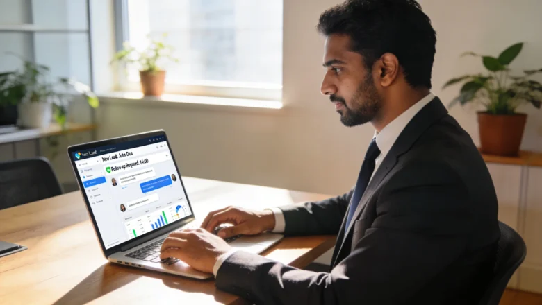 Indian sales professional using conversational marketing tools