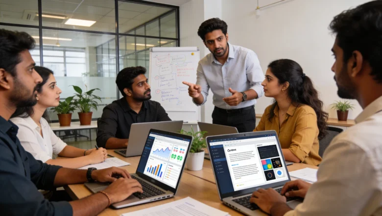 Indian marketers discussing human-centered content strategy