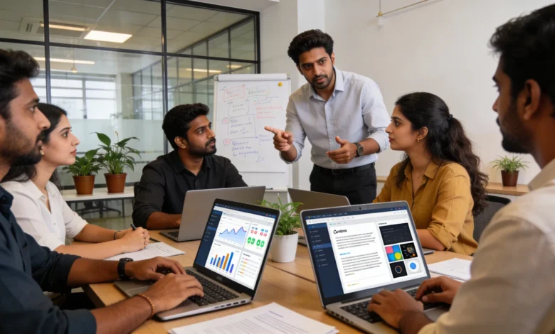 Indian marketers discussing human-centered content strategy