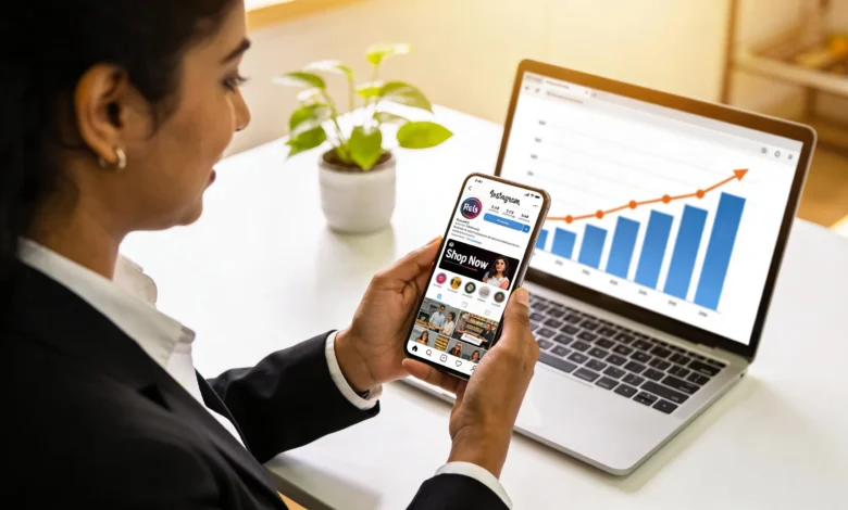 Indian creator hosting live shopping session