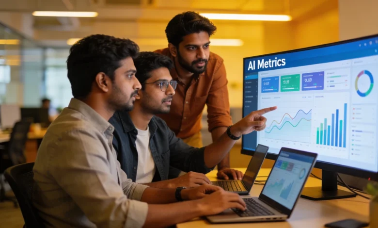 Indian marketers analyzing AI-led marketing performance metrics