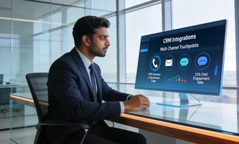 Indian CX analyst reviewing AI-powered customer journey dashboard