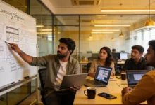 Indian marketing team co-creating a campaign with a content creator