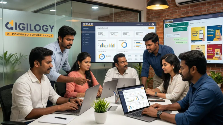 Chennai digital marketing team managing vernacular campaigns for Tier-2 and Tier-3 markets