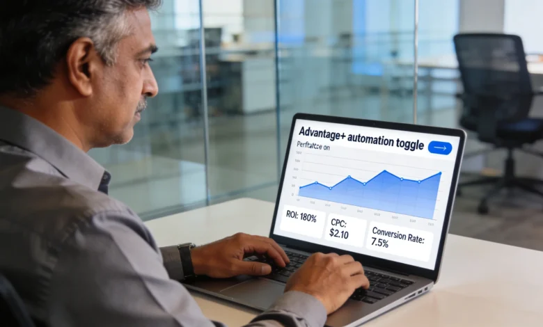 Indian marketers analyzing manual targeting and AI automation settings in Meta Ads.