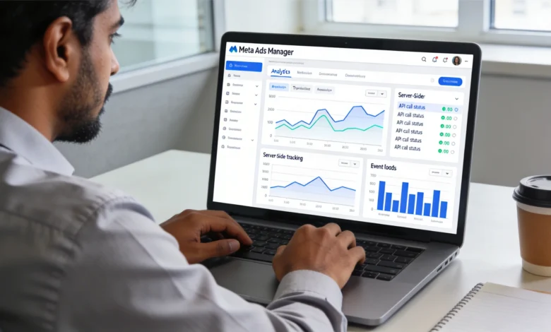 Indian marketer reviewing Meta Conversions API analytics dashboard