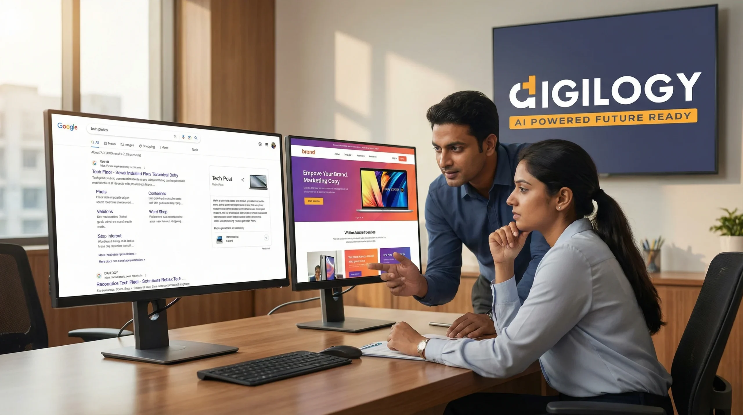 Search answers vs brand websites trust